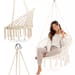Huśtawka ogrodowa bocianie gniazdo Boho XXL Luna Outtec - beige II