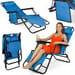 Leżak ogrodowy/plażowy składany Sun Comfort 2w1 Luverno - turkusowy