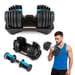 Hantla regulowana 2,5-24kg Gymtek - niebieska