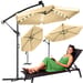 Parasol ogrodowy Classic LED 350cm Luverno - beżowy LED
