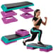 Step do aerobiku 3-stopniowy Gymtek - 3-stopniowy różowy