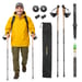 Kije nordic walking regulowane Carbon 3 Sections - Carbon 3 złote