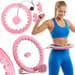 Hula hop z obciążnikiem i licznikiem Gymtek - pink