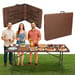 Stół cateringowy, bankietowy rozkładany 180cm Luverno - wooden