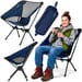 Ultralekkie krzesło turystyczne składane Moon Chair Light + pokrowiec Outtec - navy blue