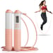 Skakanka bezprzewodowa z licznikiem Double Jump Pro 2w1 Gymtek - pink