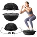 Platforma do balansowania półpiłka do ćwiczeń Flex Core + pompka Gymtek - black