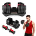 Hantla regulowana 2,5-24kg Gymtek - czerwona