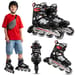 Rolki regulowane Lightning Xride - czerwone/czarne