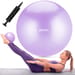 Piłka gimnastyczna, do pilatesu antiburst 25cm Gymtek - 25cm fioletowa